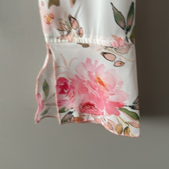 NWT Princess Polly Carnell Blouse Multi White Floral with Front Ties - Picture 6 of 13